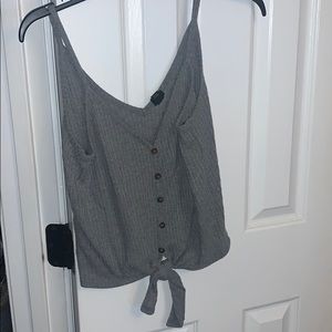 Knot front tank top